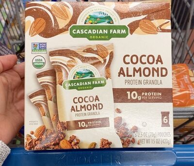 Cocoa Almond Organic Protein Granola Pouches, Cocoa Almond