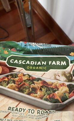 Cascadian Farm Organic Ready to Roast Sweet Potatoes, Cauliflower & Broccoli Florets