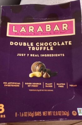 Larabar Double Chocolate Truffle Fruit and Nut Bars 8 Count