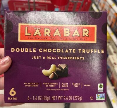 Larabar Double Chocolate Truffle Fruit and Nut Bars 6 Count