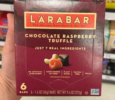 Larabar Chocolate Raspberry Truffle Fruit and Nut Bars 6 Count