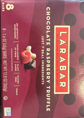 Larabar Chocolate Raspberry Truffle Fruit and Nut Bars 8 Count