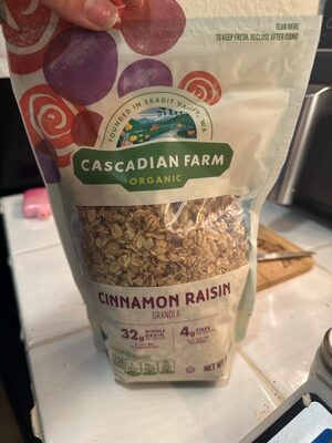 Cascadian Farm Organic Cinnamon Raisin Granola
