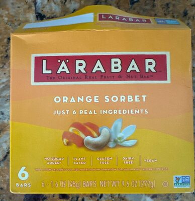 Orange Sorbet Bars, Orange Sorbet