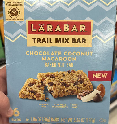 Larabar Trail Mix Chocolate Coconut Macaroon Baked Nut Bars 6 Count