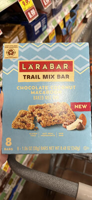 Larabar Trail Mix Chocolate Coconut Macaroon Baked Nut Bars 8 Count