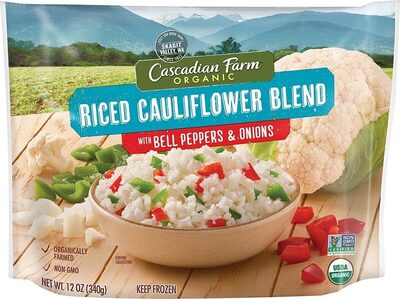 Cascadian Farm Organic Riced Cauliflower Blend with Bell Peppers and Onions