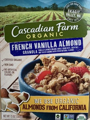 Cascadian Farm Organic French Vanilla Almond Granola Cereal