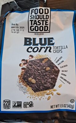 Food Should Taste Good Blue Corn Tortilla Chips