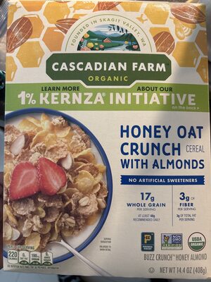 Cascadian Farm Organic Honey Oat Crunch with Almonds Cereal