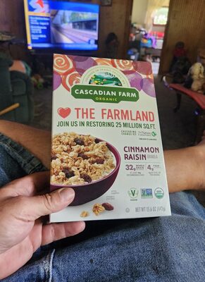 Cascadian Farm Organic Cinnamon Raisin Granola Cereal