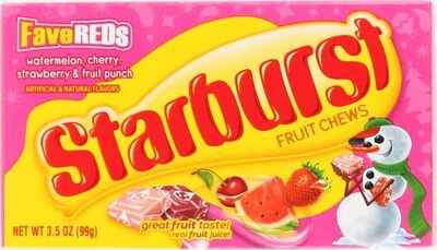 Favereds Watermelon, Cherry, Strawberry, Fruit Punch Fruit Chews, Favereds