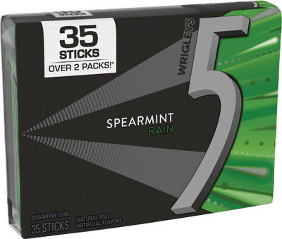 Spearmint Rain Sugarfree Gum, Spearmint Rain