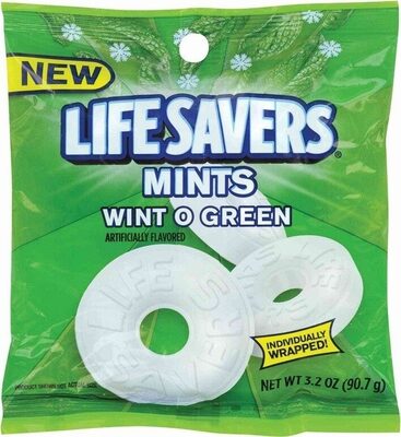 Life Savers, Mints Candy, Wint O Green, Wint O Green