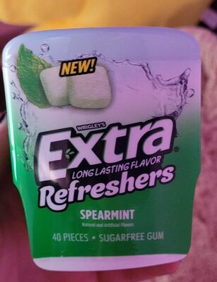 Spearmint Refreshers Sugarfree Gum, Spearmint