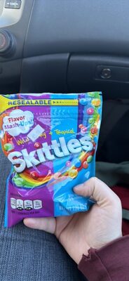 Wild Berry + Tropical Melon Berry, Berry Punch, Raspberry, Wild Cherry, Strawberry, Pineapple Passionfruit, Kiwi Lime, Banana Berry, Mango Tangelo, Strawberry Starfruit Bite Size Candies, Wild Berry + Tropical