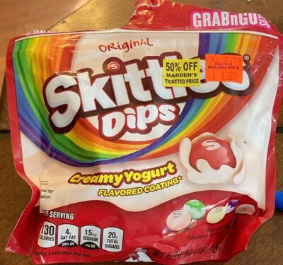 Original Grape, Green Apple, Lemon, Strawberry, Orange Dips Bite Size Candies, Original