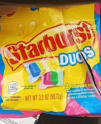 Blue Raspberry Lemonade, Strawberry Watermelon Duos Fruit Chews, Blue Raspberry Lemonade, Strawberry Watermelon