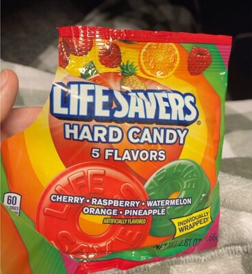 Cherry, Raspberry, Watermelon, Orange, Pineapple Hard Candy, Cherry, Raspberry, Watermelon, Orange, Pineapple