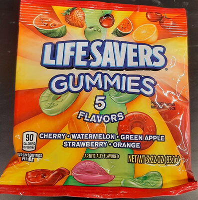 Cherry Watermelon Green Apple Strawberry Orange Flavored Gummies, Cherryo Watermelon Green Apple Strawberry Orange