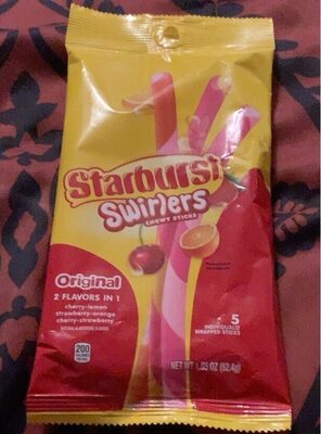 Original Swirlers Chewy Sticks, Cherry-Lemon, Strawberry-Orange, Cherry-Strawberry