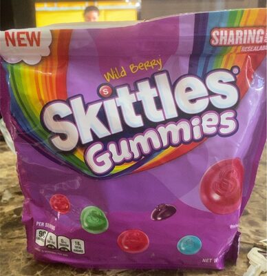 Skittles Wild Berry Gummy Candy Sharing Size