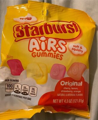 Original Cherry, Lemon, Strawberry, Orange Airs Gummies, Original