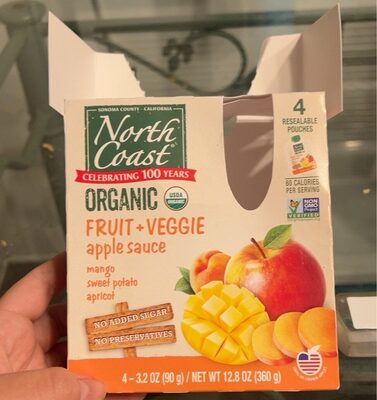 Mango, Sweet Potato, Apricot Fruit + Veggie Apple Sauce, Mango, Sweet Potato, Apricot