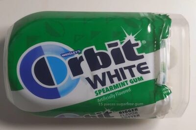 Spearmint White Sugarfree Gum, Spearmint