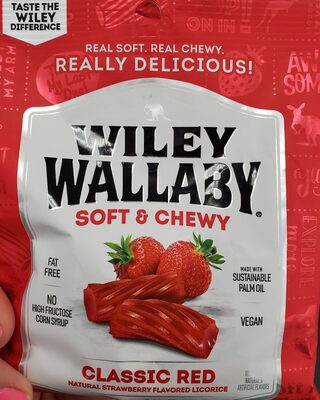 Classic Red Natural Strawberry Flavored Soft & Chewy Licorice, Classic Red