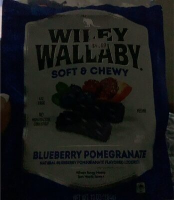 Wiley Wallaby - Blueberry Pomegranate Licorice - 10oz Bag