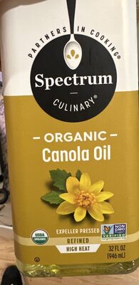 Expeller Pressed Refined Organic Canola Oil