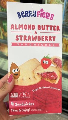 Almond Butter & Mixed Berry Sandwiches, Almond Butter & Mixed Berry