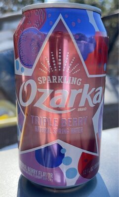 Triple Berry Flavor Sparkling Natural Spring Water, Triple Berry