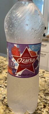 Triple Berry Flavor Sparkling Natural Spring Water, Triple Berry
