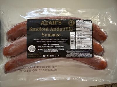 Smoked Andouille Sausage, Smoked Andouille