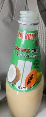 Papaya Coconut Milk And Coconut Pulp Drink, Papaya