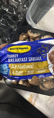 Frozen Turkey Breakfast Sausage, Turkey
