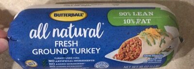 90% Lean 10% Fat Fresh Ground Turkey