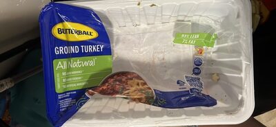 93% Lean, 7% Fat Ground Turkey