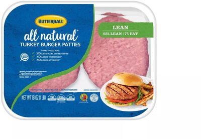 All Natural Lean Turkey Burger Patties