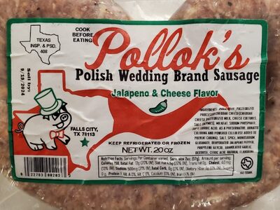 Jalapeno & Cheese Polish Wedding Brand Sausage, Jalapeno & Cheese