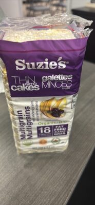 Organic Multigrain Thin Puffed Cakes Snack Crackers