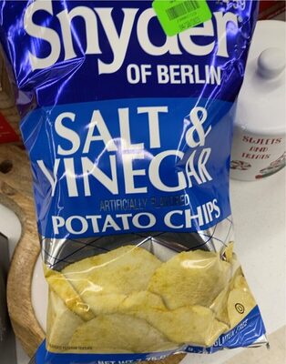 Salt & Vinegar Flavored Potato Chips, Salt & Vinegar