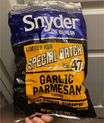 Garlic Parmesan Flavored Potato Chips, Garlic Parmesan