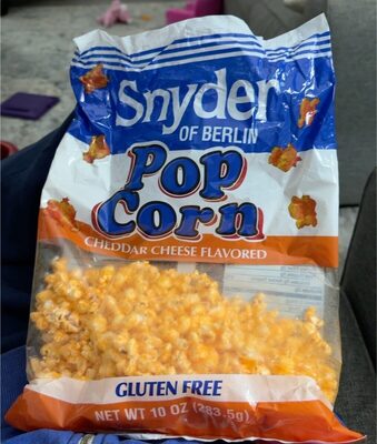 Cheddar Cheese Flavored Pop Corn, Cheddar Cheese