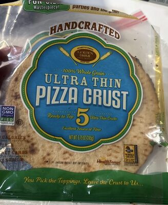 100% Whole Grain Ultra Thin Pizza Crust