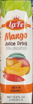 Mango Juice Drink From Concentrate, Mango