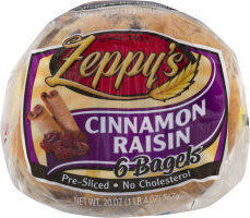 Cinnamon Raisin Pre-Sliced Bagels, Cinnamon; Raisin