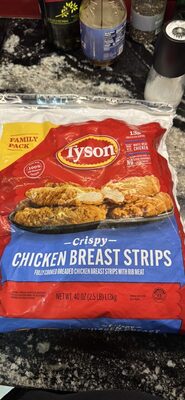 Crispy Chicken Strips Chicken Breast Strip Fritters With Rib Meat, Crispy